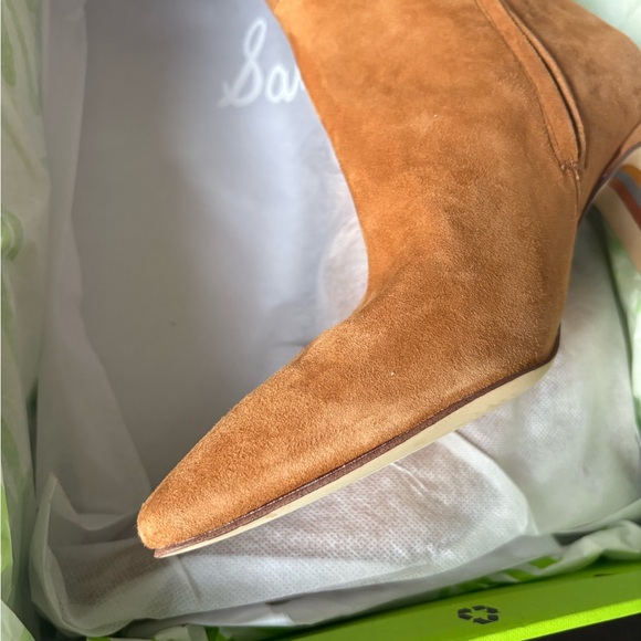 ✨BNIB Sam Edelman Sylvia Brown Suede Boots- Wide Calf 7.5 ✨🤎 - Picture 7 of 12
